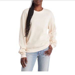Good American Thermal Boyfriend Sweatshirt - Size 2 (Medium) $95 MSRP